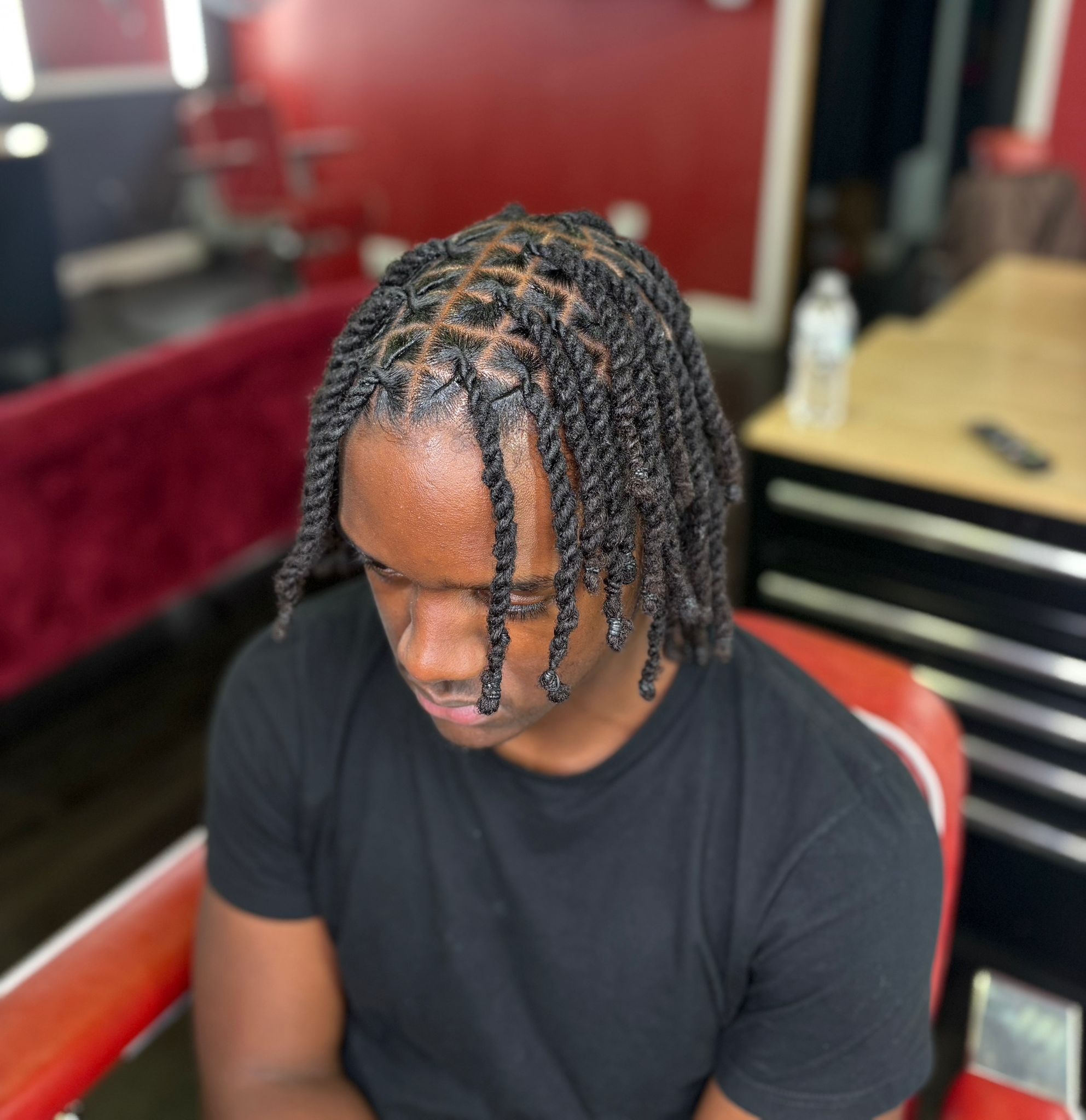 Two-strand twists, salt-and-pepper